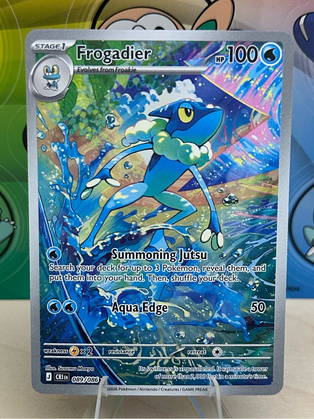 Pokémon TCG Frogadier - 089/086 - ME04: Chaos Rising (CRI) Mint/NM